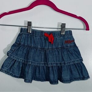 Toddler Tommy‎ Hilfiger ruffled denim skirt
